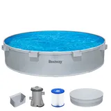 BESTWAY Tanx Stahlwandpool Set Ø 305 x 61 cm inkl. Filterpumpe