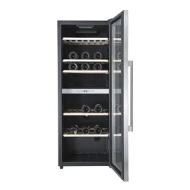 Hanseatic Weinkühlschrank "HWC77FCIA", Energieeffizienz: F (A-G), schwarz, B:48cm H:128,5cm T:57,5cm, Weinkühlschränke, inkl. 3 Jahre Herstellergarantie