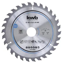 KWB 586957 Hartmetall Kreissägeblatt 190 x 30 mm, 1 Stück(e)