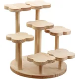 Abbdbd Blumentopfhalter, Mehrschichtiges Blumenregal, Holz-Desktop-Display-ständer, Parfüm-Organizer-Rack Für Wohnzimmer, Balkon