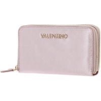 Valentino Divina Zip Around Wallet; Rosa Metallizato