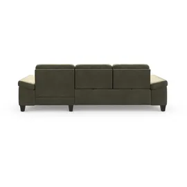 sit&more Ecksofa SIT & MORE "Westham L-Form", grün (lindgrün), B:275cm H:88cm T:172cm, 100% Polyester, Sofas, Ecksofa, Recamiere, mit oder ohne Bettfunktion, Bettkasten, Füße wengefarben