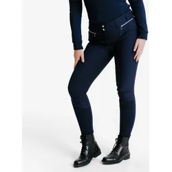 Winter-Reithose Full Grip 900 Damen marineblau XS