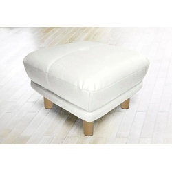 Fußhocker TRENDMANUFAKTUR "Cecilia", weiß (altweiß), B:66cm H:44cm T:66cm, Hocker