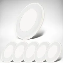 B.K.Licht Einbaustrahler 6er Set flach Weiß