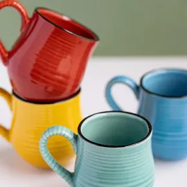 La Cafetiere Espressotasse 0,1 l Multicolor 4 St.