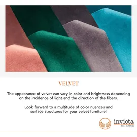 Riess-Ambiente Sitzbank Turin 160cm silbergrau Samt schwarz Metall Armlehne Polsterbank Bank - Grau