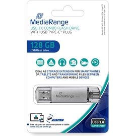 MediaRange Kombo-Speicherstick 128GB, USB-A 3.0/USB-C 3.0 (MR938)