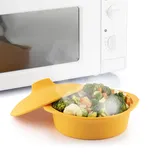 InnovaGoods - Multifunktionsdampfgarer aus Silikon, Schnelles & Gesundes Kochen, Antihaft & Flexibel, Geeignet für Mikrowelle & Backofen, Inkl. Rezepte, bunt, Talla única, Silikon