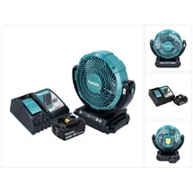 Makita DCF 102 RT1 Akku Ventilator Lüfter 18 V 18 cm inkl. 1 x 5,0 Ah Akku + Ladegerät