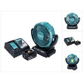 Makita DCF 102 RT1 Akku Ventilator Lüfter 18 V 18 cm inkl. 1 x 5,0 Ah Akku + Ladegerät