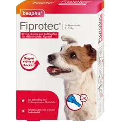 Fiprotec 67 mg Lösung zum Auftragen für kleine Hunde 3X0.67 ml Tropfen