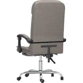 vidaXL Bürostuhl mit Massagefunktion Stoff Taupe