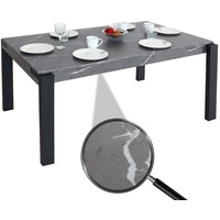 Mendler Esstisch HWC-L53, Tisch Küchentisch Esszimmertisch, Industrial Metall 140x80cm
