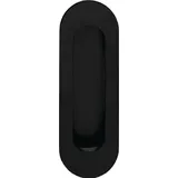 INTERSTEEL Schiebetürmuschel 4476 VA schwarz ov.bl.L.120mm B.40mm