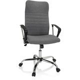 HJH Office Bürostuhl ARTON 40 Stoff Drehstuhl ergonomisch, hohe Rückenlehne, Grau