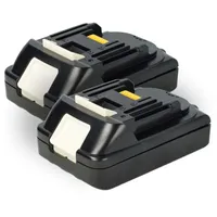 EXTENSILO 2x Akku kompatibel mit Makita LXDT04Z1, LXDG01Z1, LXDT01Z,