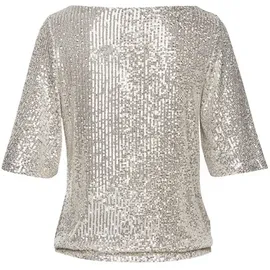 LASCANA Paillettenshirt Damen champagner Gr.40/42