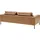 Musterring 3-Sitzer MUSTERRING "JustBPM100, 242 cm breit, aus hochwertigem Leder", cognac, B:242cm H:88cm T:107cm, 100% Leder, Sofas, XL-Sofa, wahlweise mit Nierenkissen und mot. Sitzauszug, Fuß schwarz