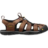 KEEN Clearwater Cnx Leather Sandalen Dark Earth / Blac - EU