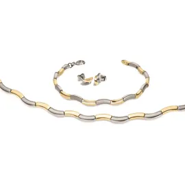 Boccia Titanium Damenarmband Titan Bicolor 0370-02 gold/silber