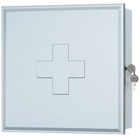 Sieper Medizinschrank weiß/silber 39 x 39 cm,