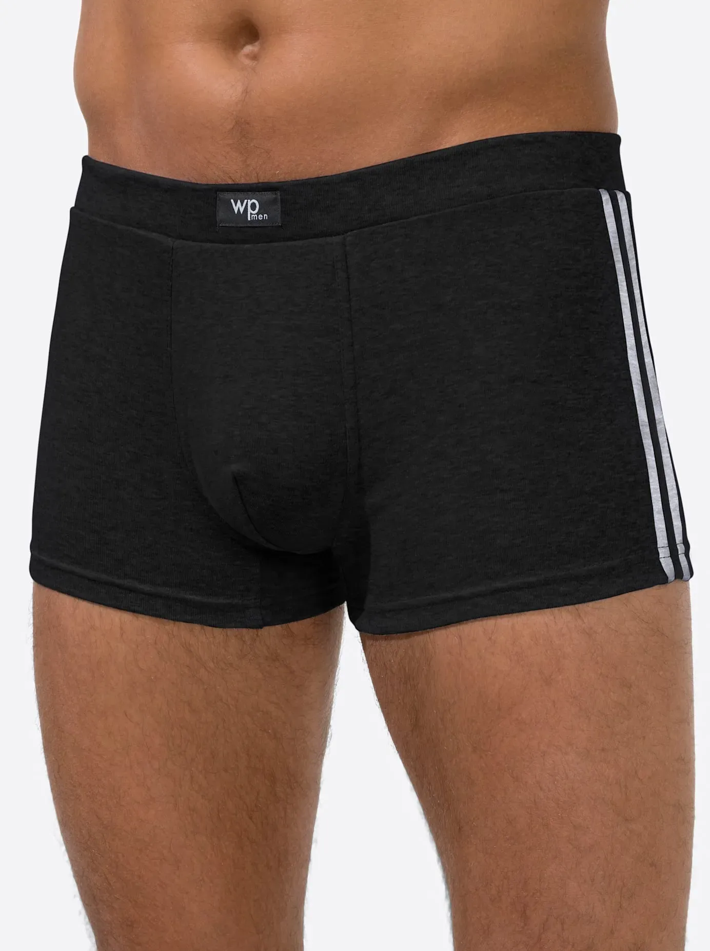 Panty WÄSCHEPUR, Herren, Gr. 5, 3 Stk., schwarz, 93% Baumwolle, 7% Elasthan, Unterhosen Panty