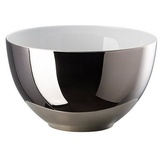 Rosenthal Schale TAC Gropius Stripes 2.0 Multifunktionsschale, Porzellan, (1-tlg) silberfarben|weiß