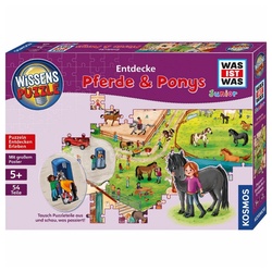 Kosmos Puzzle WAS IST WAS Junior Entdecke Pferde & Ponys, 54 Puzzleteile bunt