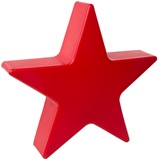 8 seasons DESIGN Shining Star LED Weihnachtsstern Ø 60 cm (Rot), E27 Fassung inkl. Leuchtmittel in warmweiß, Stern beleuchtet, Weihnachts-Deko, Winter-Deko, für außen und innen