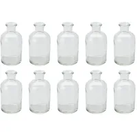 NaDeco Glasfläschchen, Packung mit 10 Stück, Maße ca. 12x7