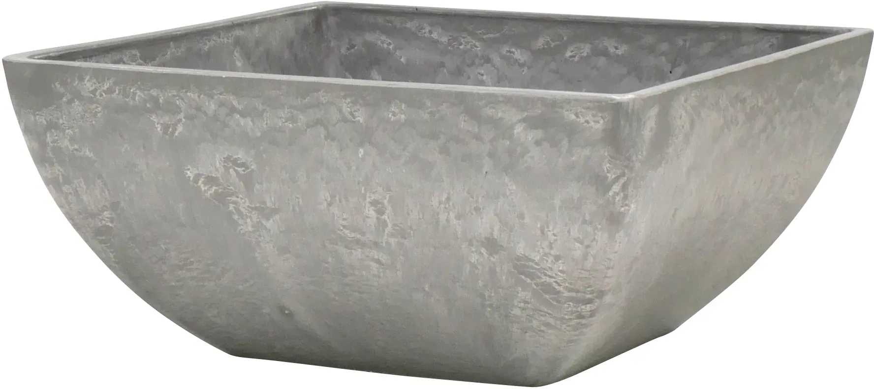 Ecostone Schale ECO704 D40x40H18cm 70% Recycling  - grau