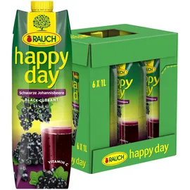 Happy Day Fruchtnektar Schwarze Johannisbeere 6x 1,0 l