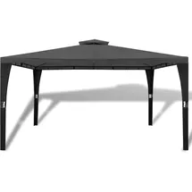 vidaXL Gartenpavillon mit Dach 3 x 4 m dunkelgrau
