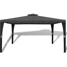 vidaXL Gartenpavillon mit Dach 3 x 4 m dunkelgrau