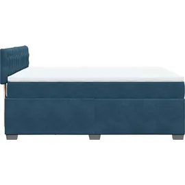 vidaXL Boxspringbett 140 x 200 cm Blau