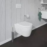 Duravit ME by Starck Wand-WC mit WC-Sitz Weiß HygieneGlaze