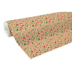 Clairefontaine Geschenkpapierrolle Kraft 70g 50x0,70m, Weihnachtsdekorationen - Mehrfarbig 211725C