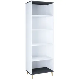 VCM Holz Kleiderschrank Schuhregal Flur Regal Landos 60 x 39 x 184 cm schwarz