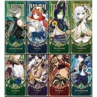 MOLVUS Lesezeichen aus Papier Genshin Impact Figuren, Lesezeichen zum Spielen für Fans von Spielen (Stil 3)