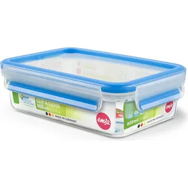 Emsa Clip&Close rechteckig 800ml Aufbewahrungsbehälter blau