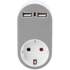 Digitus DA-70617 Adapter 2x USB-A Grau Innenbereich