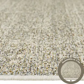 LUXOR LIVING Teppich LUXOR LIVING "Patio, LAGERRÄUMUNG", grau (elfenbeinfarben), B:80cm H:3mm L:150cm, Kunstfaser, Teppiche, Teppich, Kurzflor, meliert, In- und Outdoor geeignet, für Balkon & Terrasse