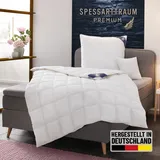 SPESSARTTRAUM Gänsedaunenbettdecke SPESSARTTRAUM "Premium****, hergestellt in Deutschland, Bettdecken für Sommer, Winter", weiß, B:200cm L:220cm, Bezug: 100% Baumwolle. Füllung: 100% Gänsedaunen, Bettdecken, 4 Wärmeklassen & 5 Größen, Bestseller