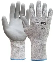 OXXA® Basic Protector 14-089 Arbeitshandschuhe Cut C,  grau 11408912 , 1 Packung = 12 Paar, Größe 12