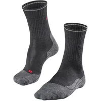 Falke TK2 Wool Silk Socken - Grey Anthracite - EU 35-36