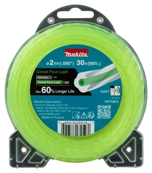 Makita 1917U8-5 Mähfaden Cored Four-Leaf 2,0mm x 30m