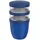 Mepal Ellipse Müslibecher 3-teilig Vivid blue 0,5 l / 0,2 l / 0,2 l