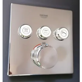 Grohe Grohtherm SmartControl Duschthermostat eckig für 3 Verbraucher Hard Graphite gebürstet 29126AL0