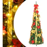 vidaXL Pop-Up-Weihnachtsbaum Künstlich 50 LEDs Grün 120 Cm